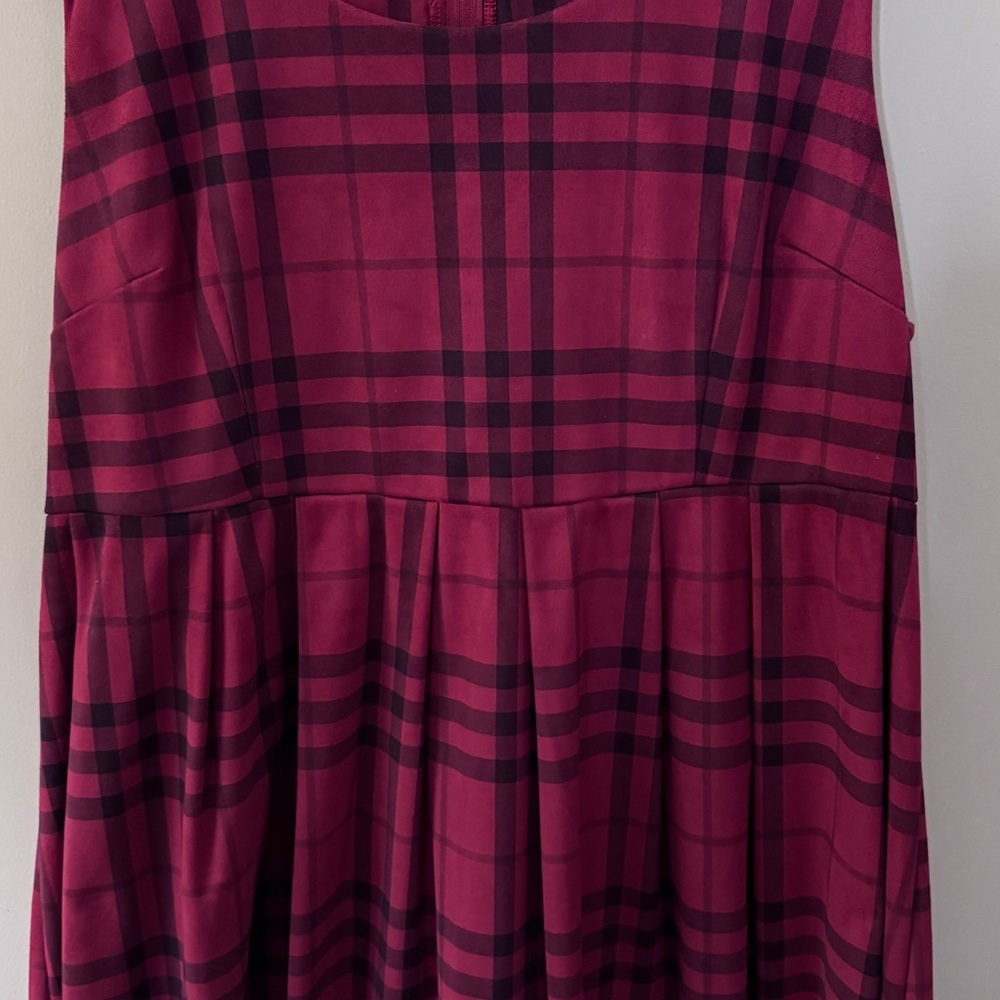 Torrid Red & Black Plaid Jumper Dress